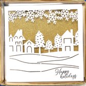 10 cartes de Noël de Luxe 3D avec enveloppes|Carte de Noël - Carte de Noël avec enveloppe - Carte de voeux - Cadeau de Noël - Sapin de Noël - Carte générale - Fête - Set de 10 pièces