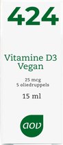 AOV 424 Vitamine D3 Vegan (25 mcg) - 15 ml - Voedingssupplementen - Vitaminen