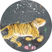 KEK Amsterdam behangcirkel kids smiling tiger ø190