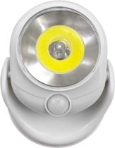 Baltimore LED Wandlamp 360 ° met bewegingssensor voor binnen / buiten draadloos (4 x AA -batterijen niet inbegrepen)