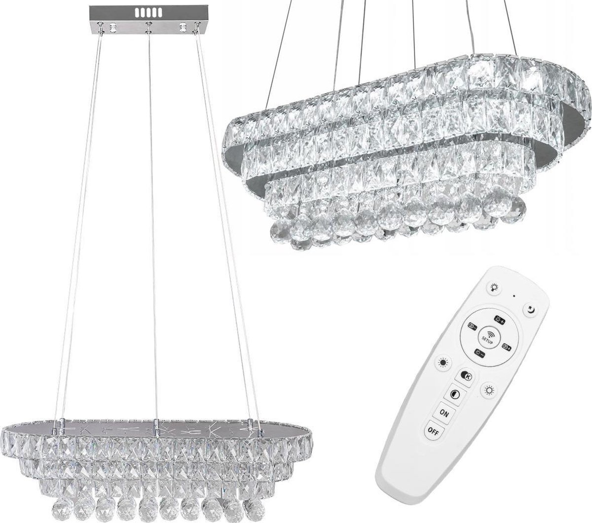 Noy Kristallen Led Hanglamp Met Afstandsbediening