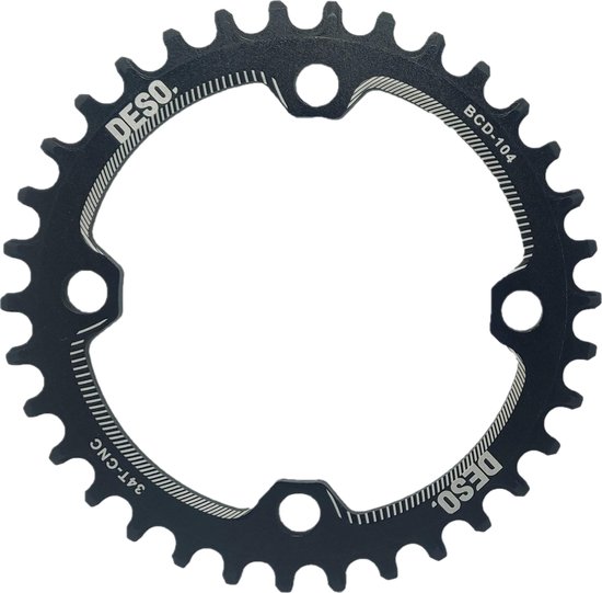 Oprechtheid geur openbaring DESO - Narrow wide kettingblad zwart 36T rond 104BCD - Tandwiel voor  singlespeed 36 Tands | bol.com