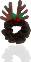 3BMT - Kerst scrunchie - kerst hert elastiek voor het haar