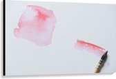 Canvas  - Roze Inktvlek  - 120x80cm Foto op Canvas Schilderij (Wanddecoratie op Canvas)