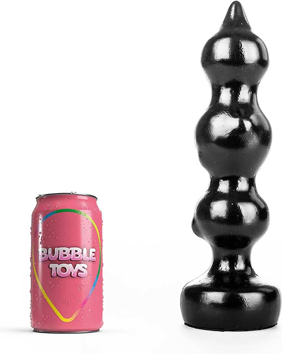 Bubble Toys - PouLou - XXL Anaal Plug - Zwart - Twee maten L
