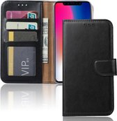 iPhone 11 hoesje bookcase zwart - pasjeshouder - boekje - pasjes - wallet - flip - portemonnee - case