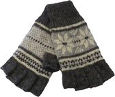 Handschoenen dames halve vingers Thinsulate - 85% wol