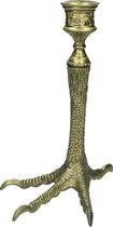 Kandelaar brons kraaienpoot 25cm