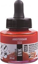 Amsterdam Acrylic Inkt Fles 30 ml Naftolrood Donker 399