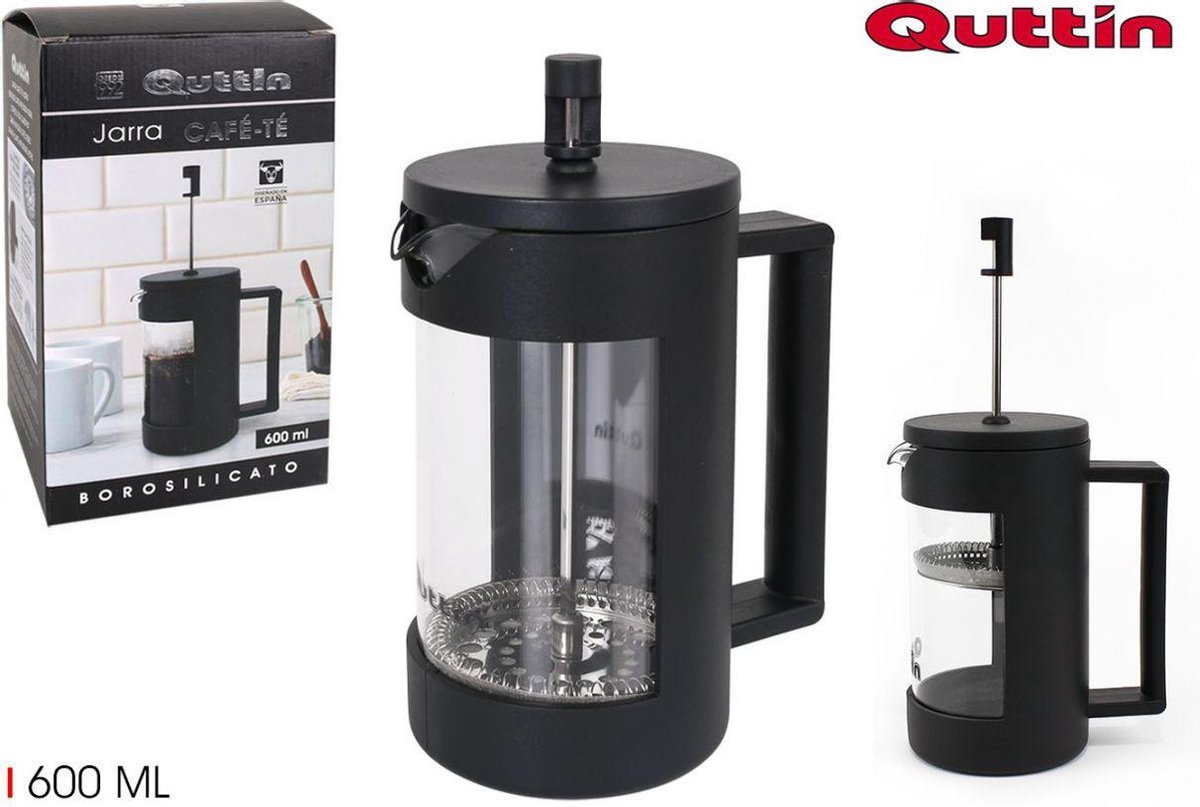 Quttin - French Press 600 ml - French Press Cafetiere Koffiemaker