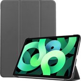 Hoes Geschikt voor iPad Air 2020 Hoes Luxe Hoesje Book Case - Hoesje Geschikt voor iPad Air 4 2020 Hoes Cover - Grijs