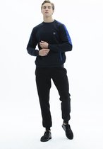 SCR. Lelyan - Warme Heren Sweater - Trui met steekzakken - Donkerblauw - Maat S