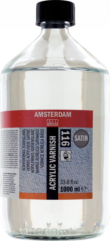 Foto: Amsterdam acrylvernis zijdeglans 116 fles 1000 ml