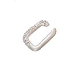 Jobo By JET – Diamond ear cuff - Piercing – Oorbellen - Zilver met diamanten - Per stuk - Earcuff