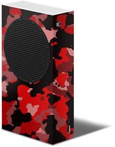 XBOX Series S Console Skin Camouflage Rood Sticker