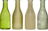 Fles set van vier groen H18 D6