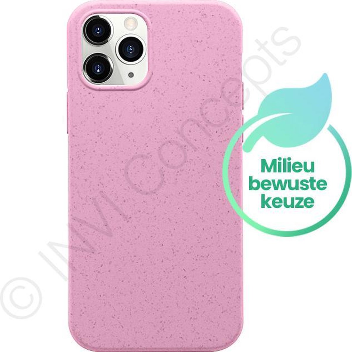 *PREMIUM* 100% duurzaam telefoonhoesje IN-VI® iPhone 12 Mini Roze