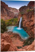 Acrylglas - Waterval Grand Canyon National Park - 60x90cm Foto op Acrylglas (Met Ophangsysteem)