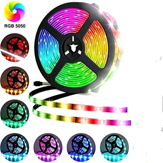 LED-strip - 5m - multi-colour - met afstandsbediening