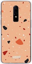 OnePlus 6 Hoesje Transparant TPU Case - Terrazzo N°5 #ffffff