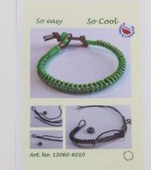 12360-6010 Bracelet Set Royal Green (Groene DIY armband set)