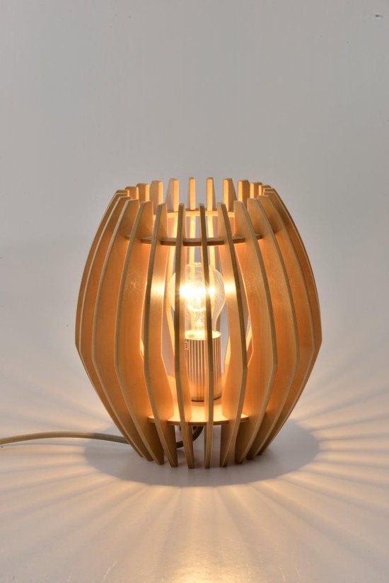 Chericoni Tavola tafellamp - 1 lichts - Ø 23 cm - E27 - Hout