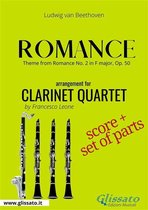 Theme from Romance - Clarinet Quartet score & parts