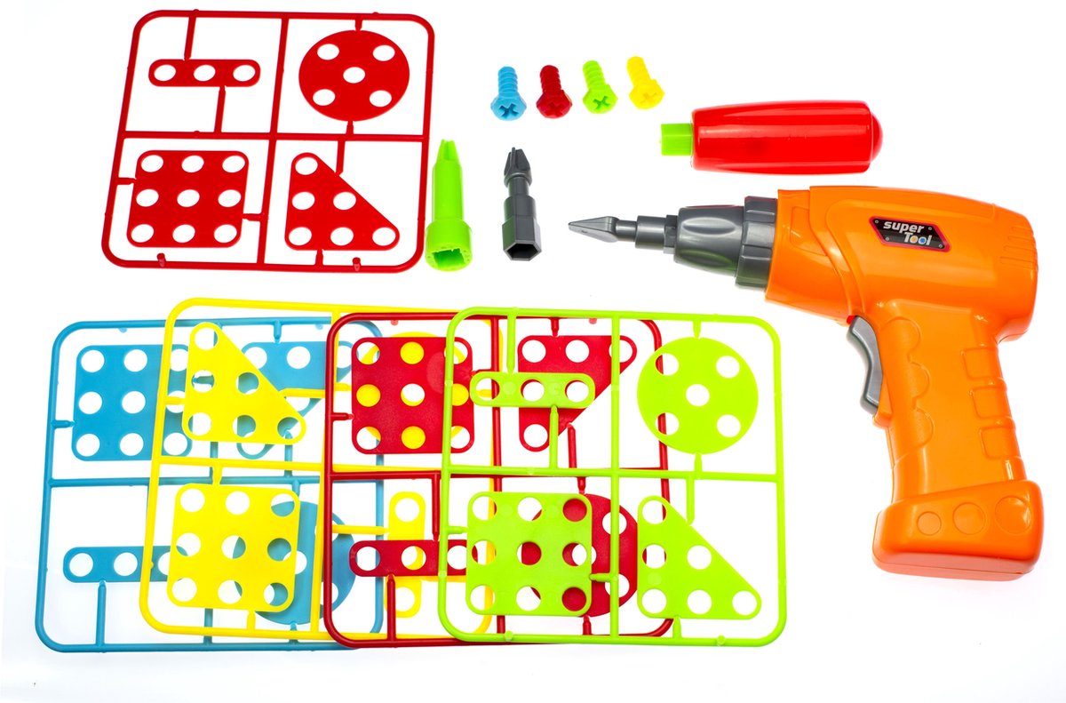 Kinder boormachine speelgoed - Puzzel met 151 stuks - Vanaf 3 jaar — afbeelding 2