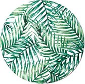 Moodadventures | Muismatten | Muismat Rond Green Palm Leafs | 20x20 | Rubber