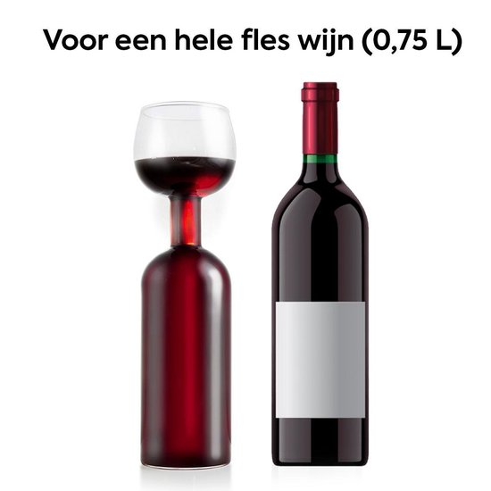 verslag doen van Nucleair Bij elkaar passen Senza Tempo XXL Wijnglas - Voor een hele fles wijn - 0,75 L - Groot wijnglas  -... | bol.com