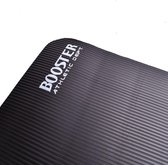 Booster Athletic Dept - Yogamat - Zwart - Fitness mat - Sport mat - Work out Mat - Inclusief Draagtas & Draagriem - 183 x 61