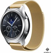 Milanees Smartwatch bandje - Geschikt voor  Samsung Gear S3 Classic & Frontier Milanese band - goud - Strap-it Horlogeband / Polsband / Armband