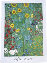 Theedoek kunstenaars Gustav Klimt Farm garden