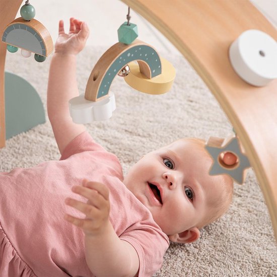 B toys wooden hotsell baby play gym