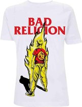 Bad Religion Heren Tshirt -S- Boy On Fire Wit
