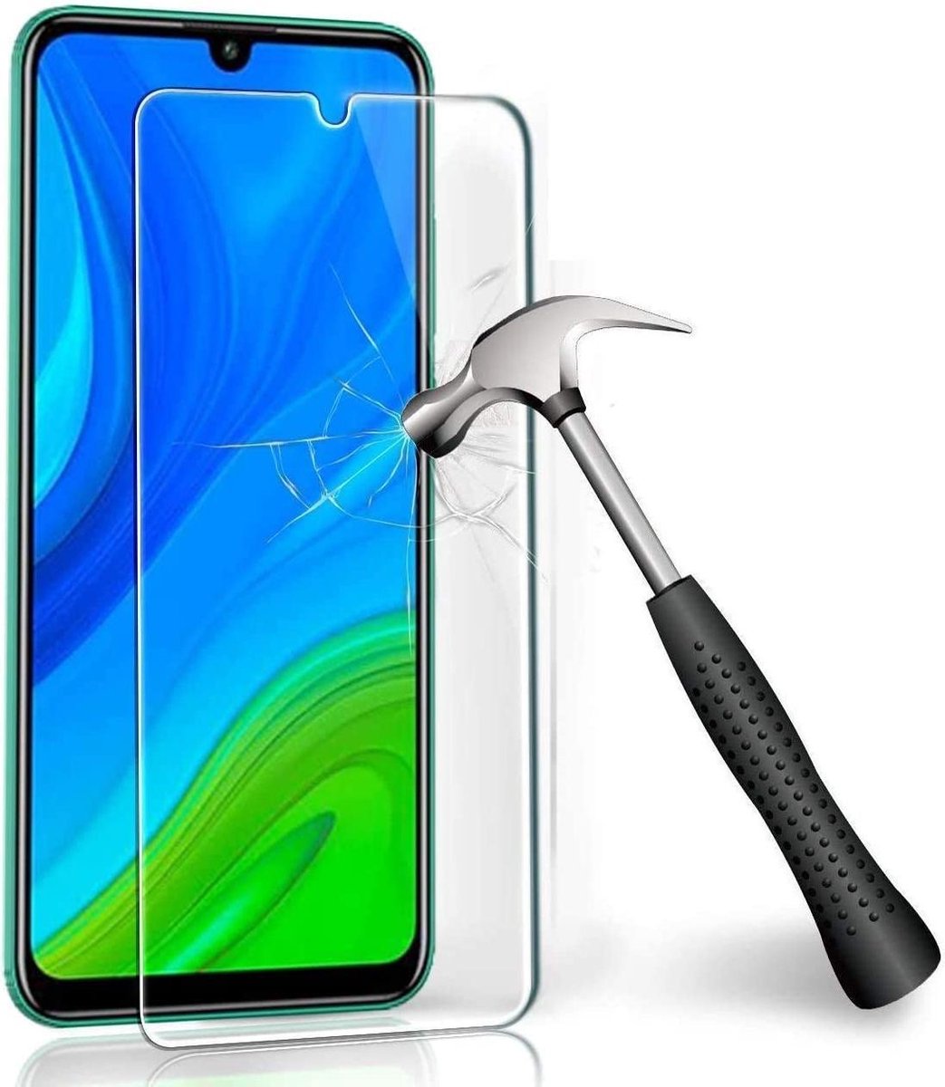 Screenprotector Glas - Tempered Glass Screen Protector Geschikt voor: Huawei P Smart 2019  - 1x