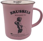 Memoriez Mok Brussel Manneken Pis Geel - Set van 2