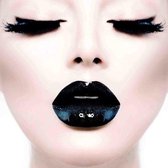 Black Lips – 50cm x 50cm – Fotokunst op Plexiglas – Incl. blind ophangsysteem – Gratis verzending – Plexiglas Schilderij