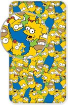 The Simpsons Hoeslaken Faces - Eenpersoons - 90 x 200 cm - Multi