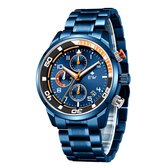 Eastwood - Herenhorloge - Blauw – Aluminium - Horloge - Quartz