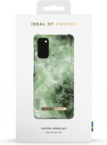 ideal of sweden fashion case geschikt voor samsung galaxy s20 crystal green sky