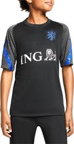 Nike KNVB Strike  Sportshirt - Maat 116  - Jongens - zwart/grijs/blauw Maat XS-116/128