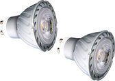 EcoSavers LED Spot 5W GU10 Fitting Dimbaar | Set van 3 stuks | COB LED Aluminium Basis