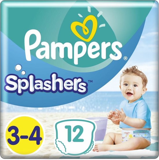 Pampers Splashers Wegwerpbare Zwemluiers - Maat 3-4 (6-11 kg) - 36 stuks - Voordeelverpakking
