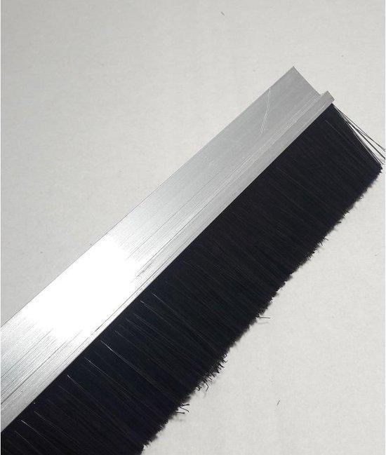 Deurborstel - Stripborstel - 90 cm aluminium h-profiel - Woonaccessoires - Deurstrip