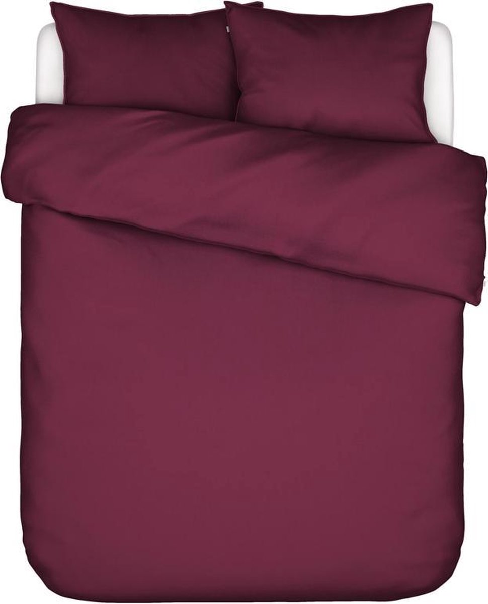 ESSENZA Guy Dekbedovertrek Cherry - Lits-jumeaux XL – 260x220 cm + 2 kussenslopen 60x70 cm