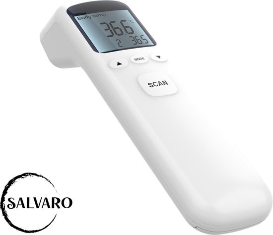 Thermomètre infrarouge sans contact Salvaro® - Mesure de la fièvre du front  - Enfants... | bol