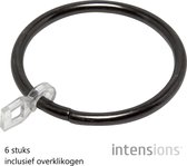 Intensions Classic ring roede 20 mm - 6 stuks - nikkel