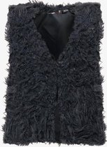 Ai-Girl fluffy meisjes gilet - Grijs - Maat 110/116