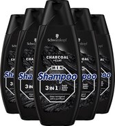 Schwarzkopf Men 3in1 Charcoal Shampoo  5x 400ml